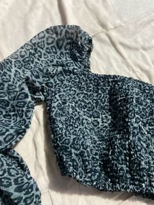 Animal Print Crop Top