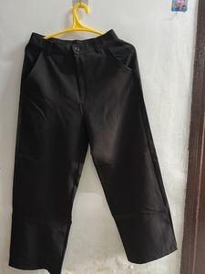 Classic Black Wide-Leg Trousers