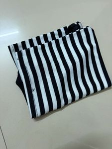 Summer sale -Black &amp; White Striped Tank Top