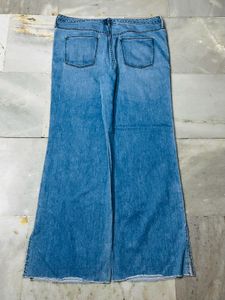Stylish Light Wash Flare Jeans