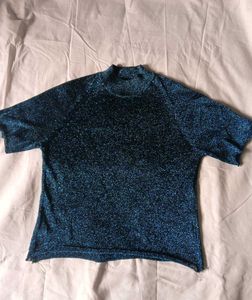 Sparkly Mock Neck Top