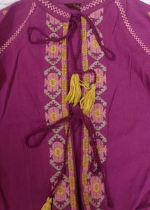 Cotton Embroidered Thick Ethnic Jacket