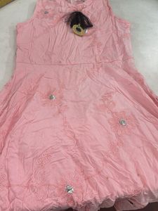 Denim Jacket &amp; Pink Dress Set