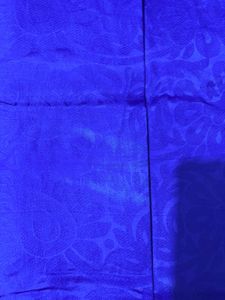 Royal Blue Saree with golden Border