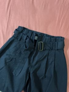 Stylish Wide Leg Belted Pants