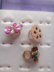 Set of 3 Designer Rings