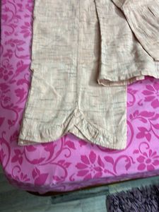 Peach Textured night suit