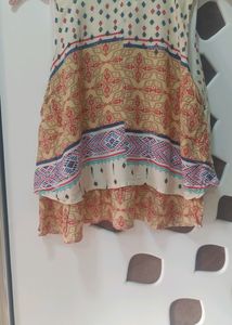 Beige Bohemian Tank Top