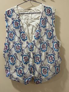 Floral Embellished Vest