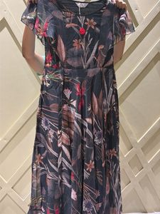 Elegant Floral Print Midi Dress