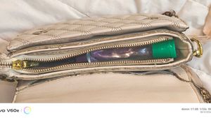 Quilted Cream Shoulder Bag