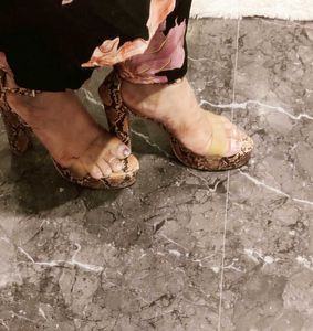 Snakeskin Heels