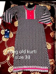 Long women's old kurti in cotton कुर्ती कॉट