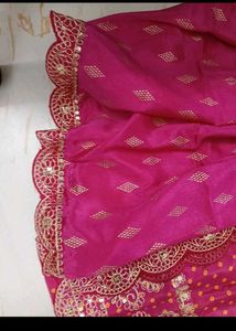 bust 46 Stunning Pink &amp; Orange Embroidered Kurta S