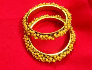 Yellow Beaded Bangles💫