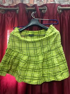 Green Pleated Skirt 💚