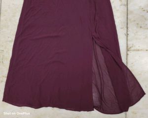Madame Burgundy Party Dress