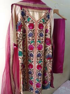 Kashmiri Kurta Plazzo Set ❤️