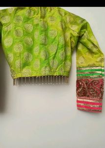 Navratri vibrant green garba outfit
