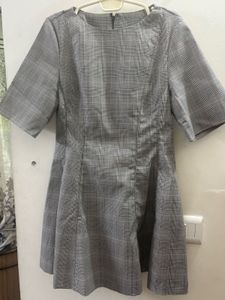 H&amp;M Classic Plaid Fit and Flare Dress