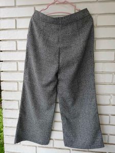 Chic Wide Leg Plaid Pants