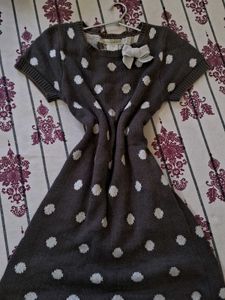 Polka Dot Winter Dress For Girls | Women