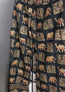 Boho Elephant Print Palazzo Pants
