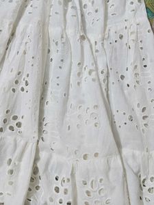 Bohemian Broderie Anglaise Maxi Skirt