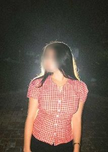 Stylish check fitted shirt for women