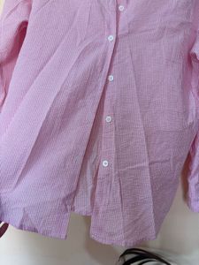 Chic Pink Button-Up Shirt