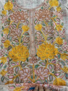 Elegant Rose Taupe Embroidered Straight Kurta ✨