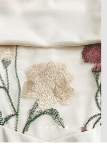 Cream Corset Floral Midi Dress