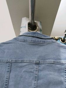 Denim midi dress