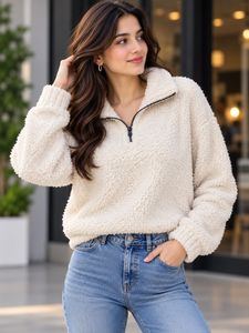 Holister Cozy Quarter Zip Pullover