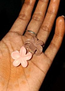 Set of 10  Flower Hair Claw Clips