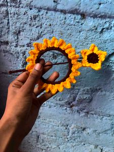 Sunflower hair bun stick 🌻✨
