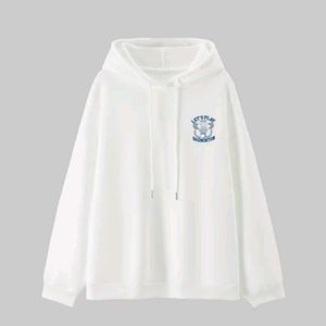 Savana white graphic hoodie