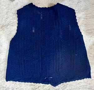 Vintage Floral Knit Vest