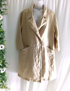 Imported Beige Lightweight Trench Coat