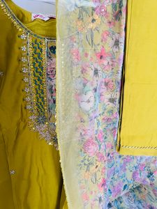 Party Wear Kurta Set With Inner Lining