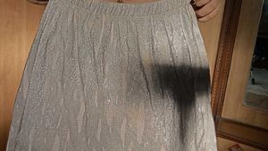 massimo dutti metallic skirt