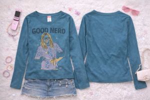 Good Nerd Graphic Long Sleeve Y2k top💅