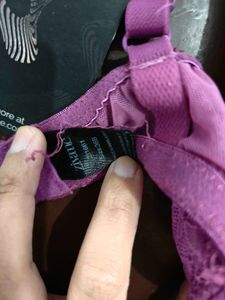freebie Purple Lace Trim Bra