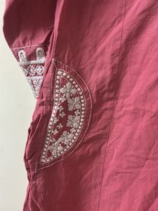 Beautiful Pink Embroidered Kurta