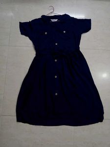 Navy Blue Shirt Dress