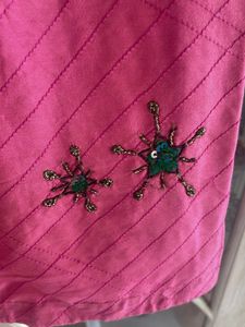 Rani pink churidar kurta &amp; dupatta , M
