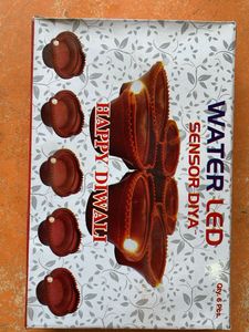 Water LED Sensor Diya - Set of 6