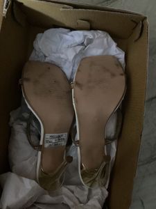 Elegant White Embellished Flat Sandals