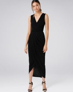 Forever NewV-neck Sheath Dress with Asymmetrical H