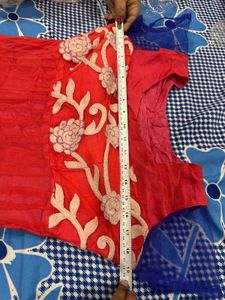 Pink And Blue Anarkali